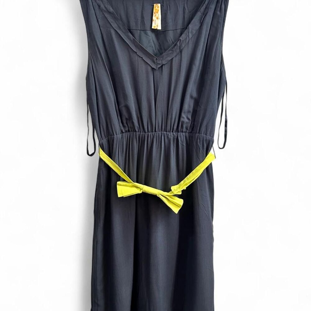 Anthropologie Mauve Women's Black and Navy Dress